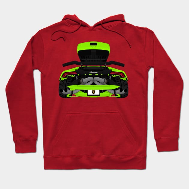 HURACAN LIME Hoodie by VENZ0LIC